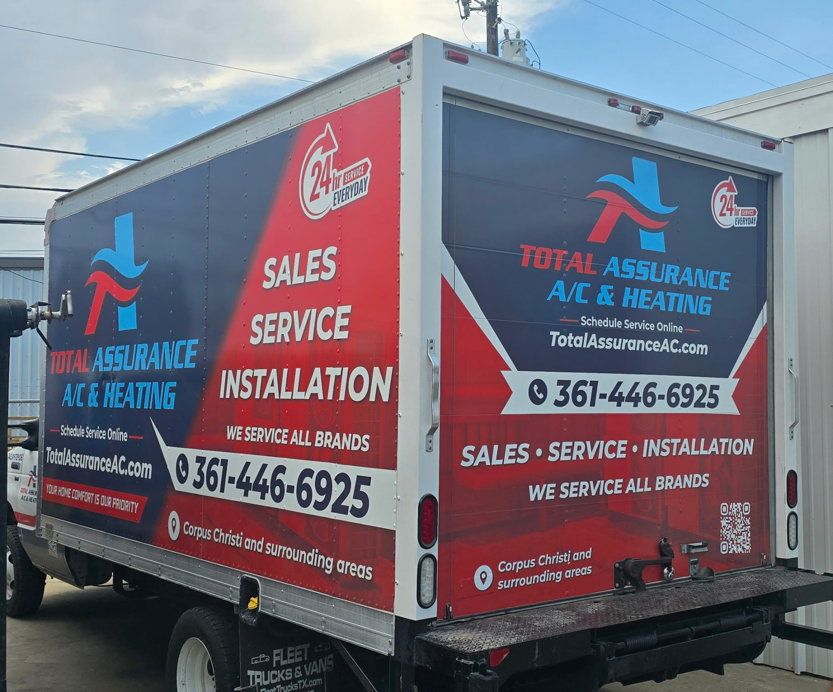 Total Assurance truck rear graphics