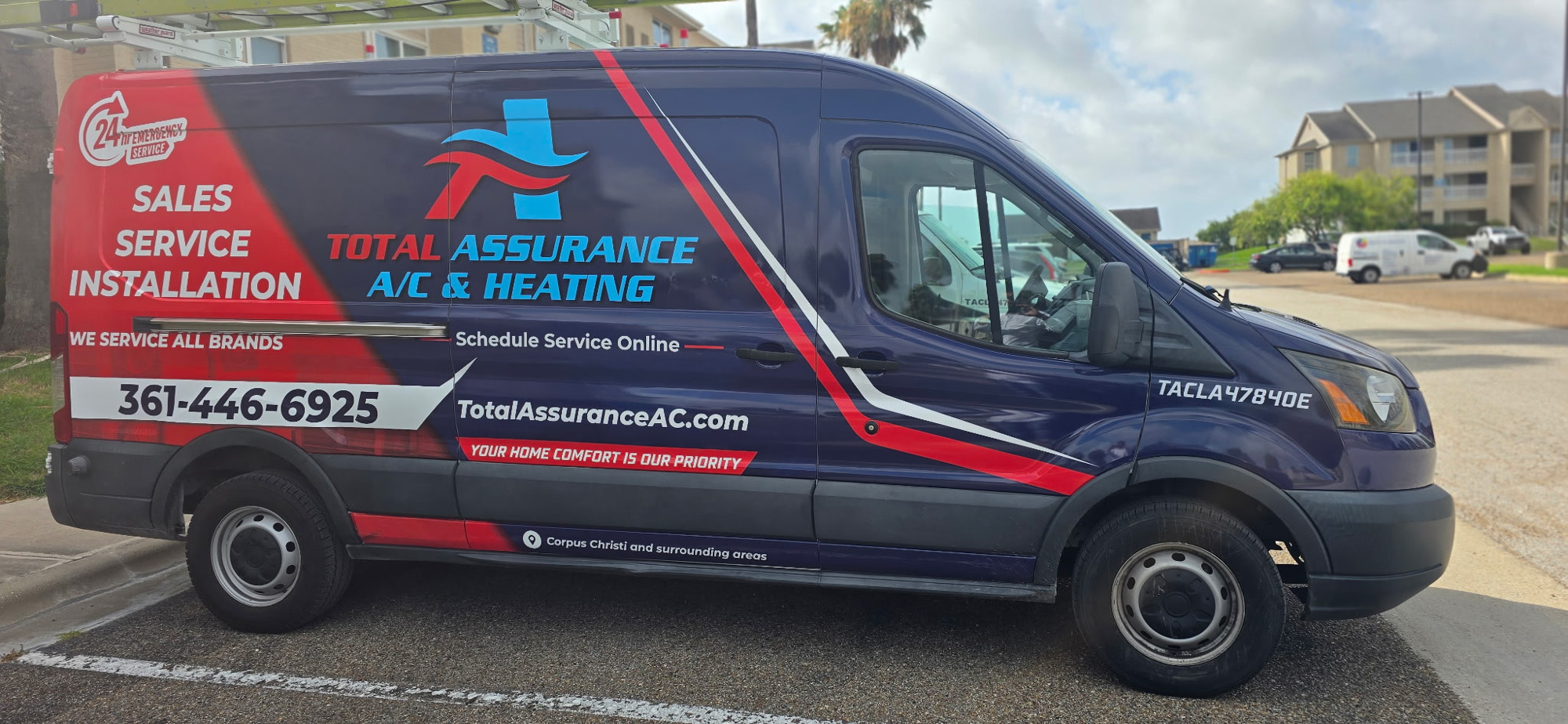 Total Assurance blue service van
